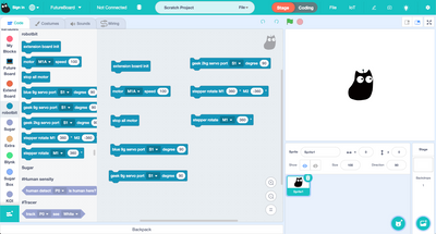 Robotbit Edu (Expansion Board for Micro:bit) - 03 Coding with KittenBlock