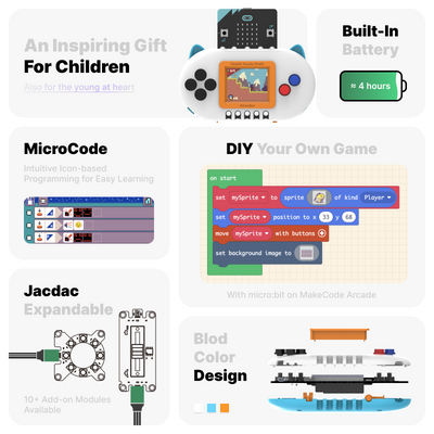 KittenBot Newbit Arcade Shield Expansion Board for Micro:bit V2