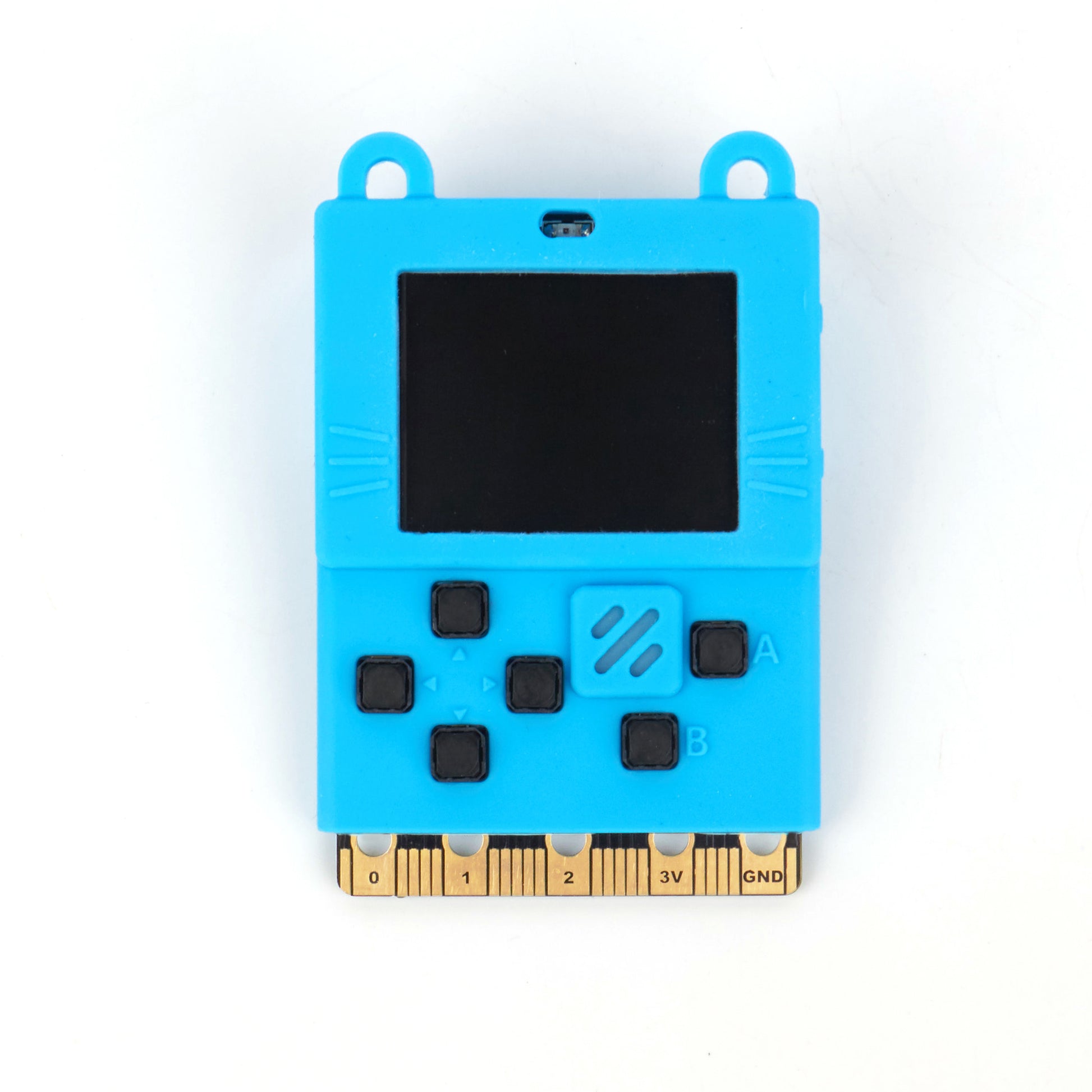 Front view of Meowbit in blue